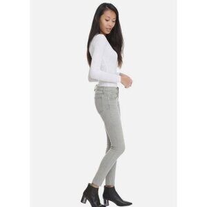 Rag & Bone Burmese Grey Ankle Skinny Jean Raw Hem Women's Size 24